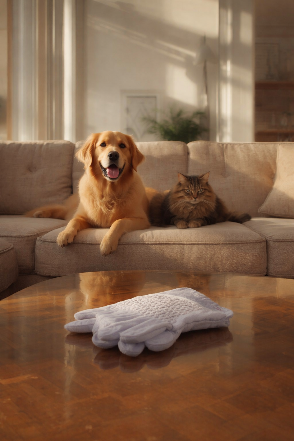 Chien et chat sur canape confortable 1 Home Fix Labs