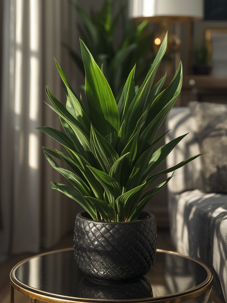 artificial sansevieria in action
