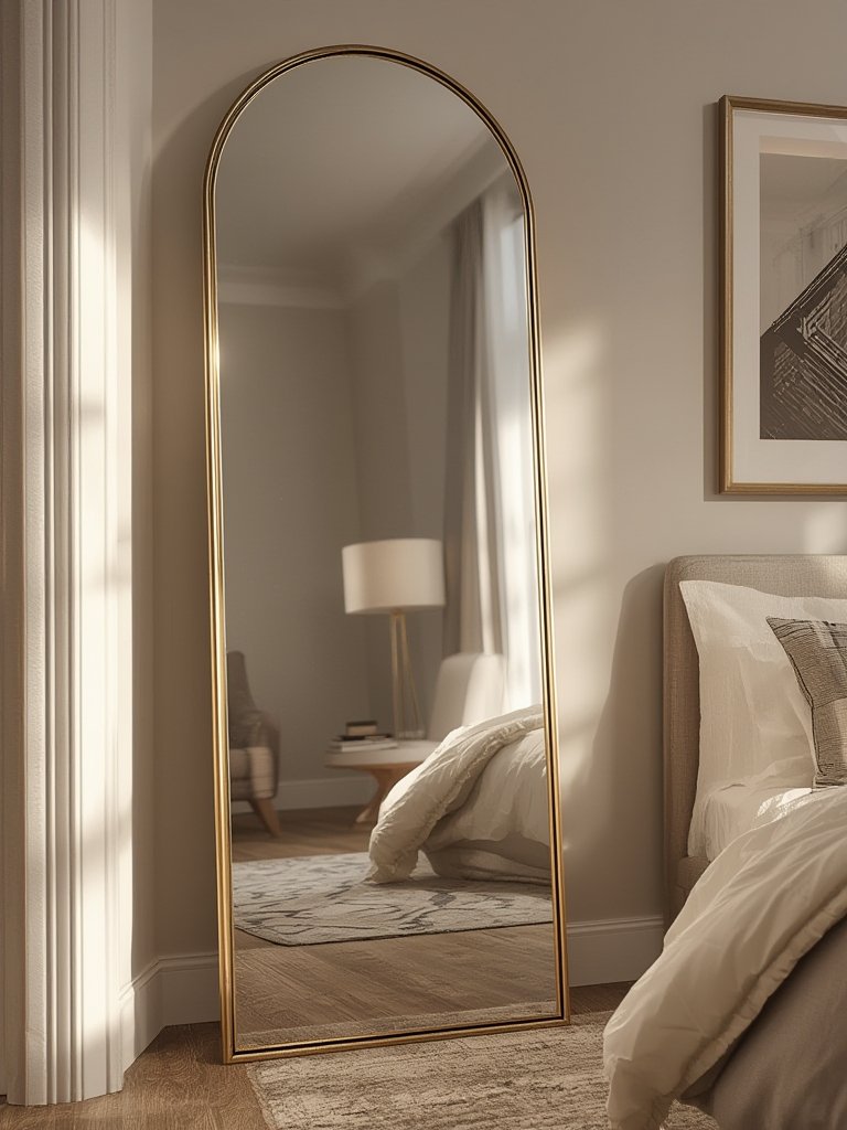 arched mirror in action