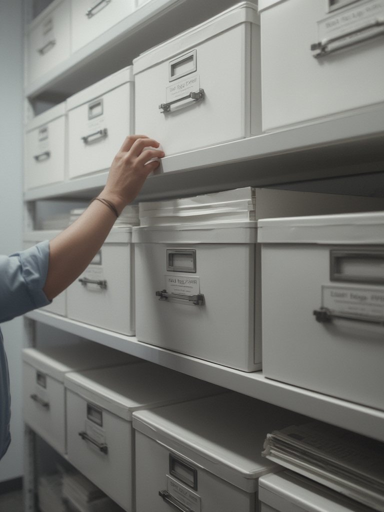 file boxes in action