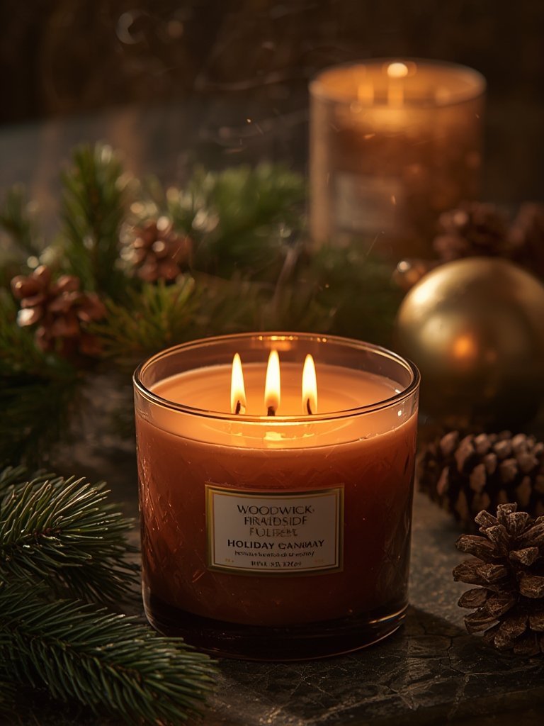 fireside candle in action